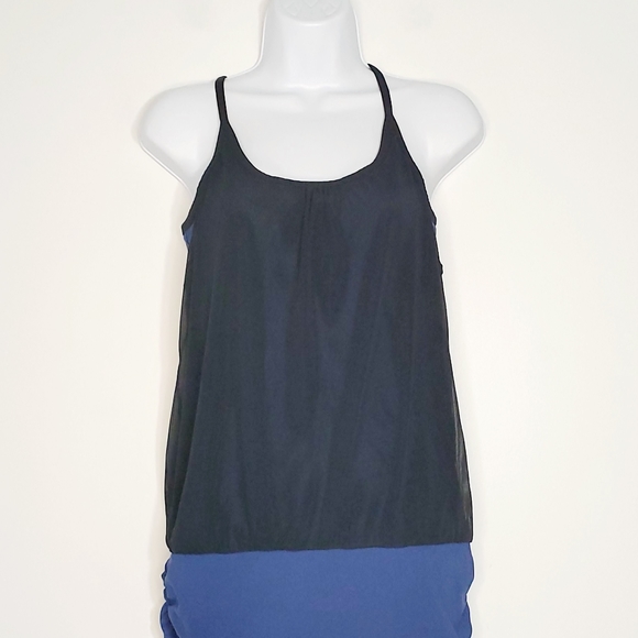 Gaiam Womens Sports blue and black top - Picture 4 of 12